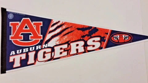 NCAA Auburn Tigers 12" x 30" Pennant, NEW Cover