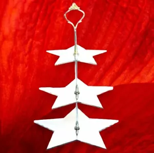 Three Tier Star Shape Cake Stand - Two Sizes And Many Colour Choices - Picture 1 of 7
