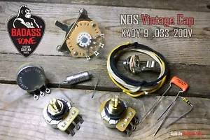 Fender Stratocaster Premium 3 Way Wiring-Kit / PIO K40Y-9 .033 200V + TB - Picture 1 of 1