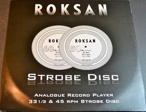 ROKSAN Strobe Disc: Versión de 60Hz para giradiscos de 33-1/3 y 45rpm - NUEVO, NUNCA USADO - Imagen 1 de 2