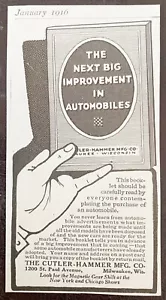 Cutler-Hammer Co PROSSIMO GRANDE MIGLIORAMENTO NELLE AUTOMOBILI Libretto Offerta 1916 Stampa Pubblicità - Foto 1 di 1