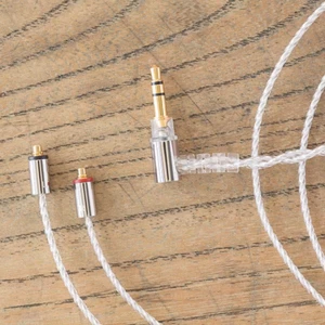 FINAL C106 MS12AZCLEH [cable recubierto de plata MMCX 1.2m 3.5mm para auriculares] - Imagen 1 de 2