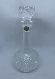 Vintage French Crystal d'Arques glass wine decanter in Longchamp pattern - Picture 1 of 6