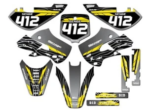2000-2009 DRZ 110 TIGRE Black Senge Graphics Kit Compatible with Suzuki - Picture 1 of 10