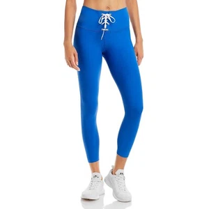 Aqua Athletic Women's Lace Up Front Leggings Blue B4HP $78 - Picture 1 of 6