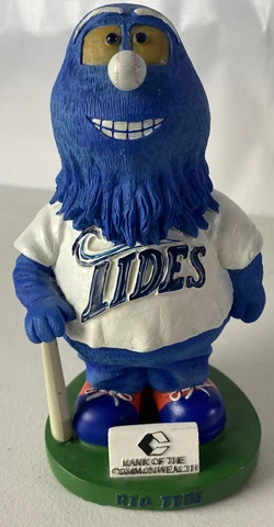 Norfolk Tides AAA Rip Tide Mascot Piggy Bank Vintage Bank Of The Commonwealth Cover