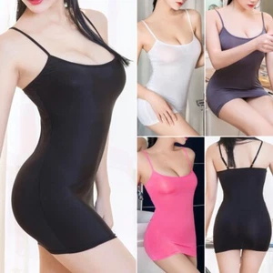 Mini abito donna donna Cami Bodycon slip canotta sera festa cocktail club - Foto 1 di 17