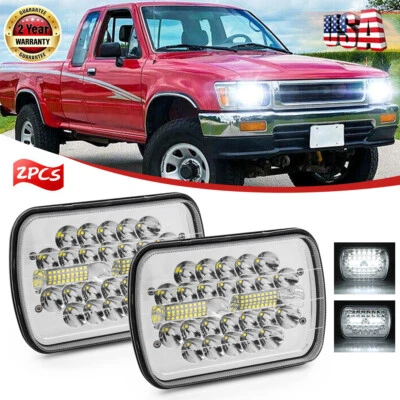 2PC 5x7" 7x6" LED Headlight Hi-Lo Beam For Toyota Pickup 1982-1995 Truck 4Runner - Image 1 of 4