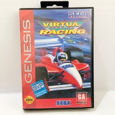 Virtua Racing + Box & Manual - Sega Genesis - Tested & Working - Free Postage