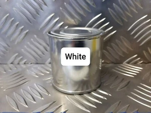 Weißer Pinsel auf Lack DIY seidenmatt Metall Holz Kunststoff 125ml - Bild 1 von 1