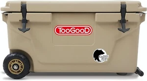 TooGooD 65QT Portable Hard Cooler, Commercial Grade Thick Insulation, Khaki - Picture 1 of 6