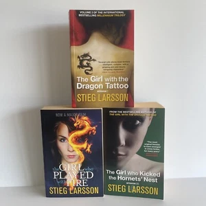 Millennium Trilogy 3xPB Books, Stieg Larsson, The Girl Who Played With Fire, Lot - Picture 1 of 9