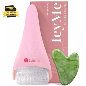 Icyme Ice Roller for Face Women and Gua Sha Facial Tool Set, Ice Face Roller Red - Picture 1 of 9
