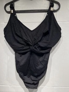 Fantasie BLACK Versailles Fs6360blk Underwire One-Piece Swimsuit, US 36J - Picture 1 of 11