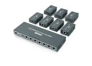 7-Port-HDMI-1080p-Extender über CAT6/CAT6a/CAT7-Ethernet-Kabel mit HDMI-Ausgang - Bild 1 von 4