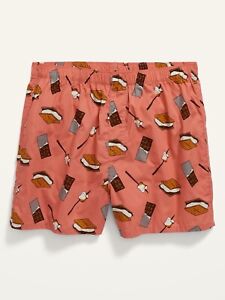 Old Navy Men's Size Medium ~ Soft-Washed Boxer Shorts NWT ..  Salmon S'mores