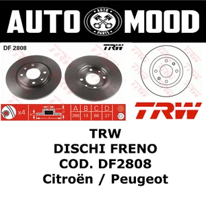 TRW - DISCHI FRENO COD. DF2808 - CITROËN - BERLINGO - PEUGEOT RANCH - Imagen 1 de 2