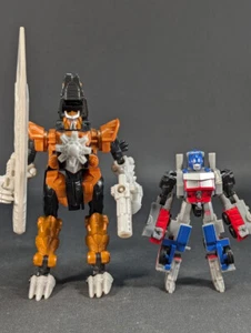 Transformers Age Of Extinction Grimlock Optimus Prime complete AOE Walmart - Picture 1 of 5
