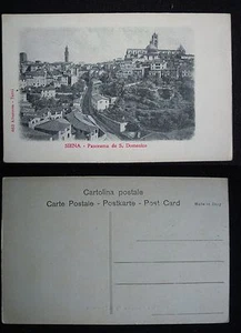 ***SIENA - PANORAMA VON S. DOMENICO*** NICHT GEREIST (ERSTE JAHRZEHNTE 1900) - Bild 1 von 1