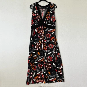 EnFocus Studio Plus Size Maxi Dress 20W Sleeveless Geometric Summer Sundress - Picture 1 of 6
