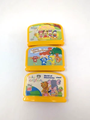 LOT OF 3 VTech V.Smile Baby Game Cartridge - Disney/baby Einstein/LearnDiscover - Image 1 of 2
