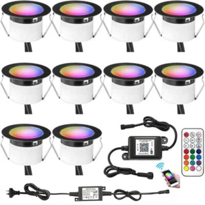 45MM RGB+Warm White WIFI Bluetooth Terrace LED Step Stair Decking Lights Lamp - Picture 1 of 20