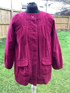 Monsoon Jacket age 10-12 Burgundy Cord Gorgeous Pockets - Picture 1 of 6