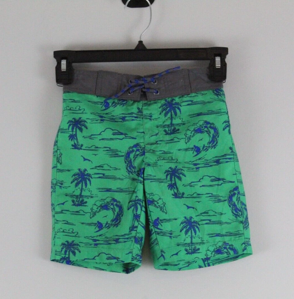 Мальчики плавки размер XS (4) GYMBOREE тропический принт цвет зеленый новый с Ярлыками - Изображение 1 из 4