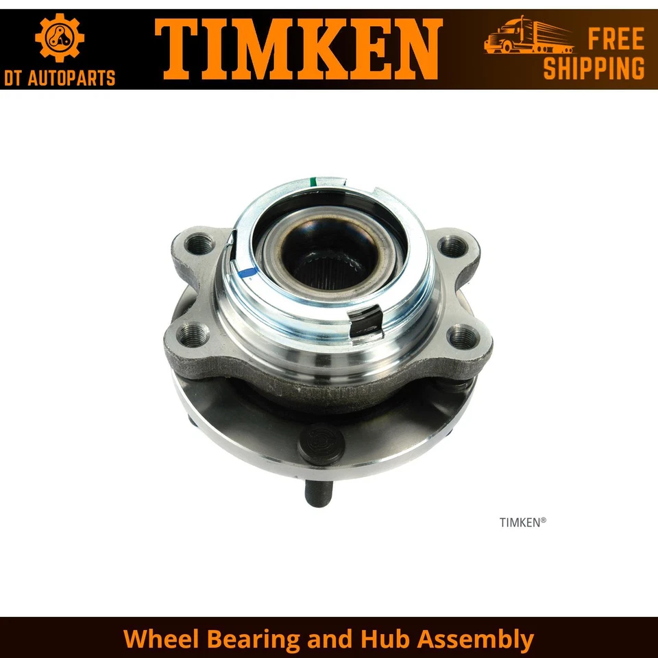 Conjunto de cojinete de rueda y buje delantero Timken 2004 para Infiniti FX35 AWD 2003-2012 Foto 1 de 4