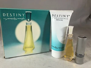 Marilyn Miglin Destiny Mini Travel Size Perfume Bath & Shower Gel Rose Lipstick - Picture 1 of 6