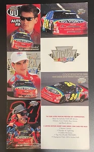 Jeff Gordon 1996 Fleer Ultra NASCAR Uncut 6" x 10-1/2" Promo Sheet Ray Evernham - Picture 1 of 2