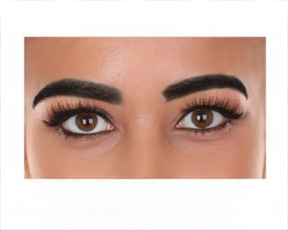 HPO Adulto Unissex Cabelo Humano Falso Autoadesivo Sobrancelhas Espessas M-1350 - Imagem 1 de 4