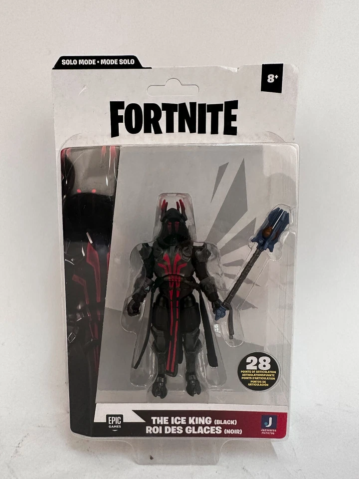 Fortnite THE ICE KING Black Solo Mode 4" Action Figure 2021 Jazwares FNT0798
