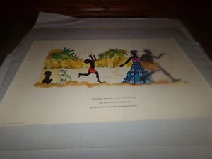 Póster de promoción de libros MAnDALA de colección familia africana cultivando cultivos 1971 - Imagen 1 de 5