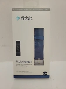 Genuine Fitbit Charge 2 Classic Accessory Band Blue Large L/G New Sealed - Picture 1 of 5