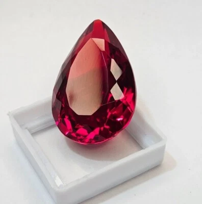 Amazing Natural Red Pear Cut Ruby 59-60 Ct EGL Certified Loose Gemstone - Image 1 of 4