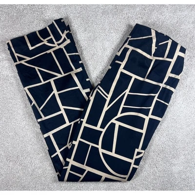 Pantalones elásticos INC International Concepts RETRO negros para mujer con estampado geométrico 8 Foto 1 de 4