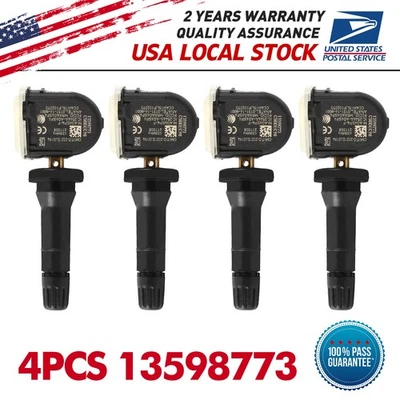 4-pcs TPMS 13598773 For Chevrolet Camaro 2010-2019 Wheel Sensor High-Quality New - Image 1 of 4