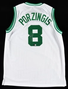 KRISTAPS PORZINGIS Boston Celtics Signed Boston Custom XL Jersey (Beckett) - Picture 1 of 5