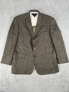 Vintage Tommy Hilfiger Herren 42 S Erdton Kariert Wolle Tweed Sakko 3 Knöpfe USA - Bild 1 von 14