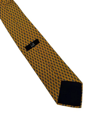 Corbata Dunhill Vintage Corbata Reino Unido 100% SEDA Hecha a Mano Para Hombre 57x3.8" Foto 1 de 4