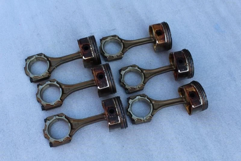 1996 1997 1998 LEXUS ES300 MOTOR ENGINE PISTON ROD ARMS 6 PIECES 1MZ-FE Foto 1 de 4