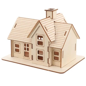 Wooden Model Cottage Father Building House Kits for Adults Models - Picture 1 of 12