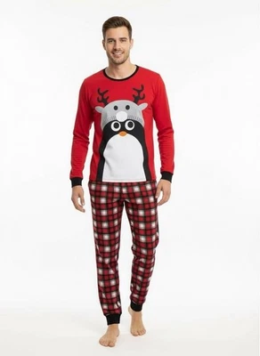 Materiales Premium - Pijama de Navidad para Pareja, Pijama de Navidad a Juego Foto 1 de 4