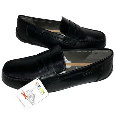 Geox Respira Penny Mocasines Cuero Negro Mujer Zapatos Confort EU 41 US 10.5 Foto 1 de 4