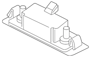 Genuine Volvo License Lamp 31213991 - Foto 1 di 2