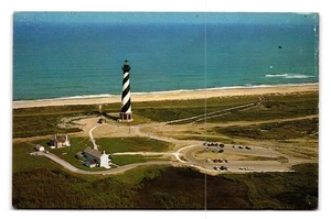 Cape Hatteras Lighthouse Aerial View Vintage Color Postcard by Colourpicture - Picture 1 of 2