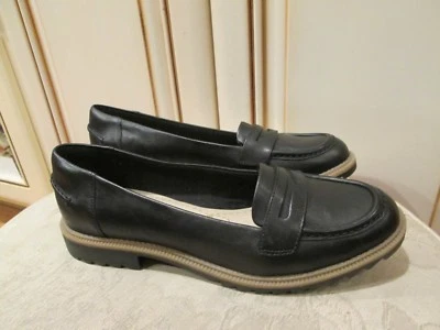 nuevo CLARKS Mujer Diseñador "GRIFFIN MILLY" NEGRO Oxford con Suelas de Goma Zapatos 9.5 Foto 1 de 4