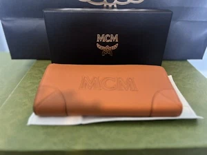 New MCM Large Zip Around Wallet In Visetos Zippy Long Wallet - Picture 1 of 8