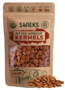 Organic Bitter Apricot Kernels (10oz) USDA Certified Non-GMO Gluten-Free, Turkey - Picture 1 of 7